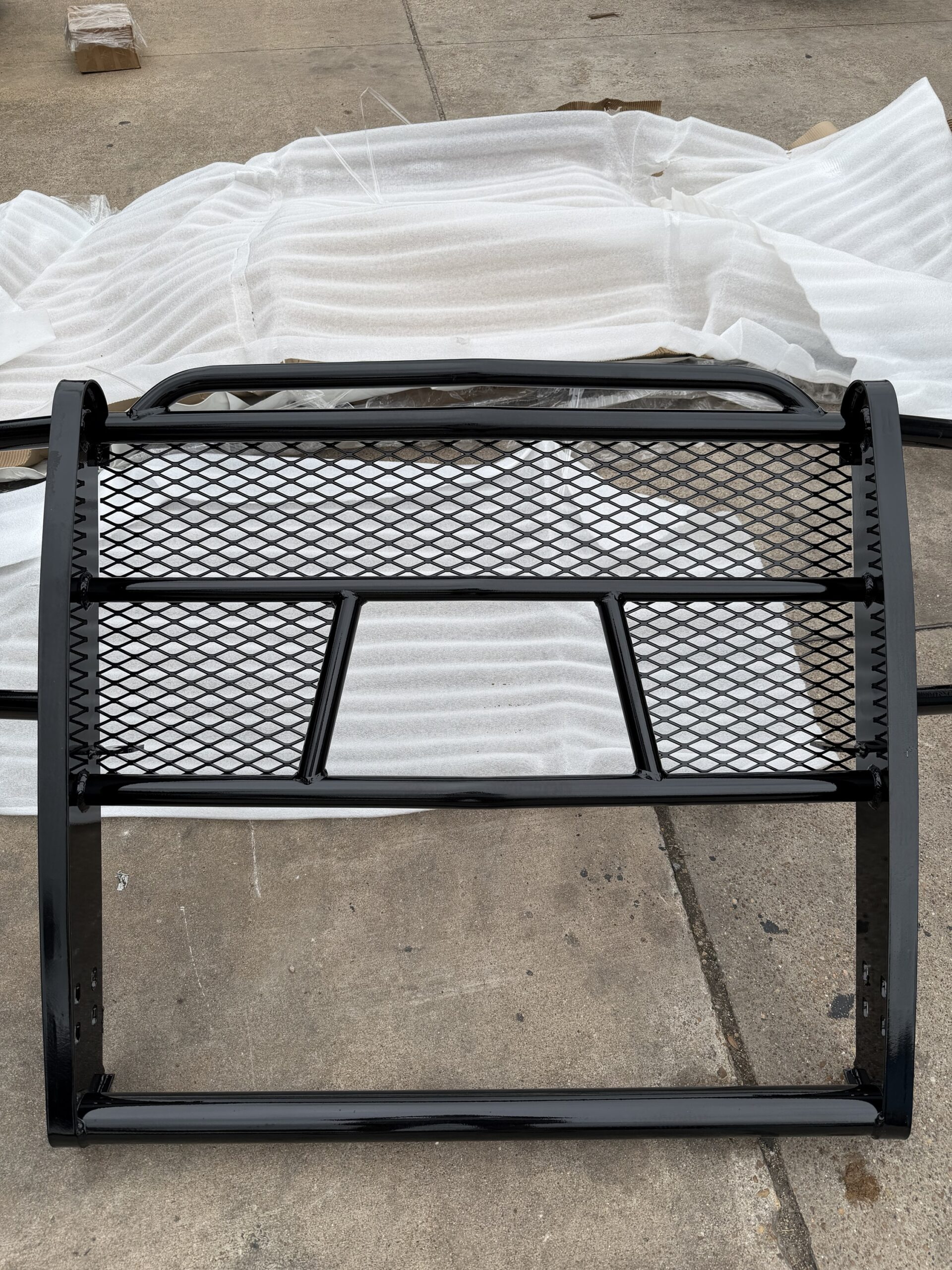 Tough Country GMC grill guard — back view