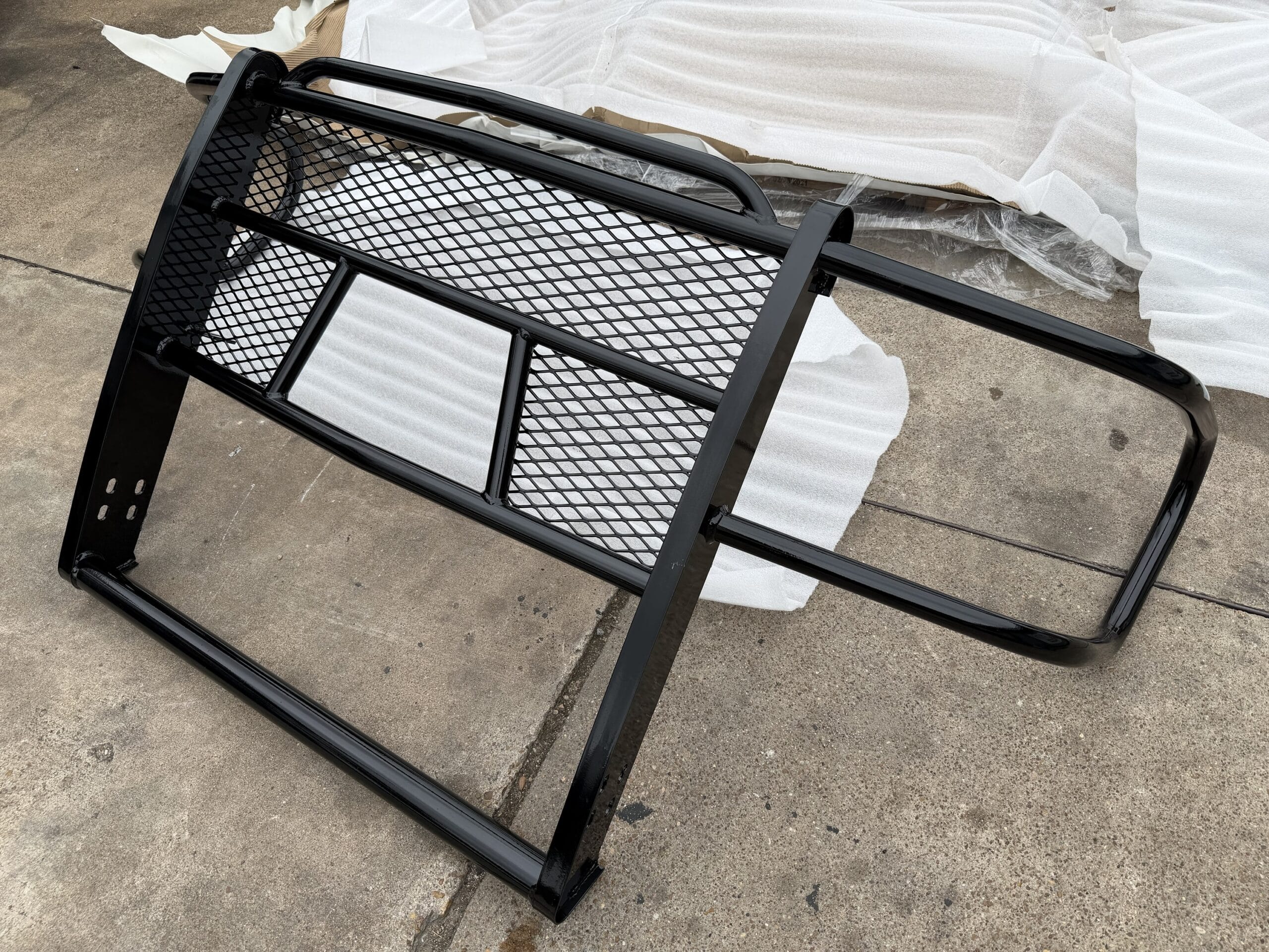 Tough Country GMC grill guard — finish and texture