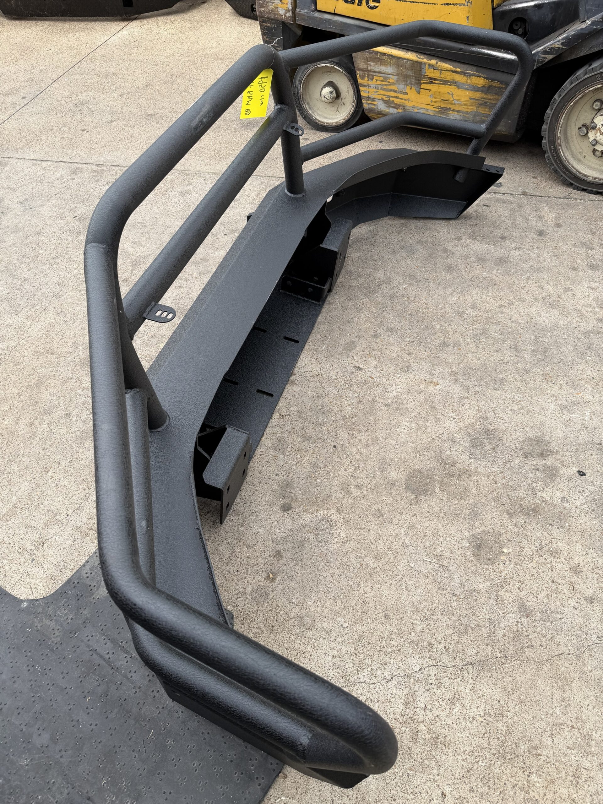 Tough Country Evolution Ram bumper — installed angle