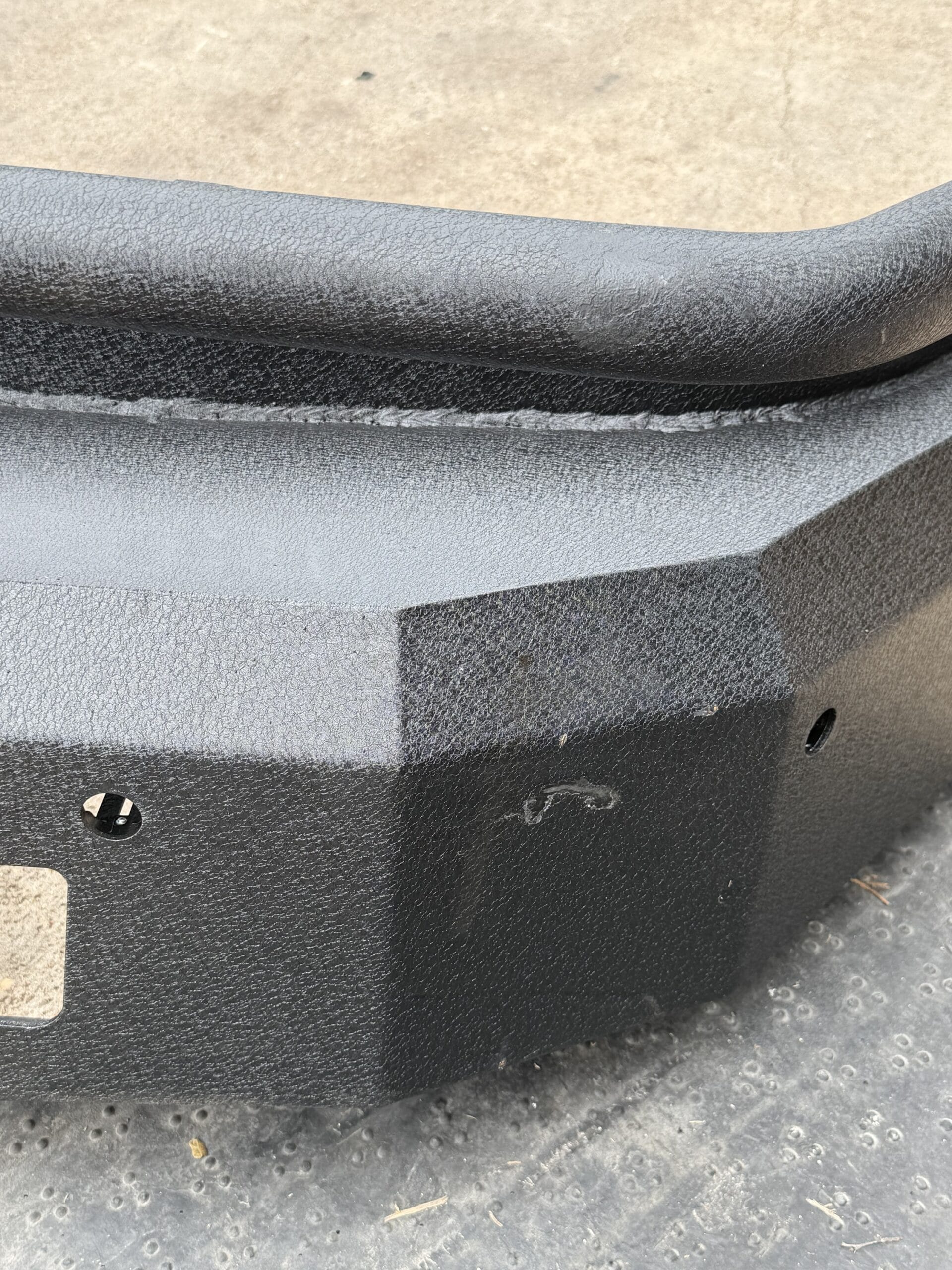 Tough Country Evolution Ram bumper — finish and texture
