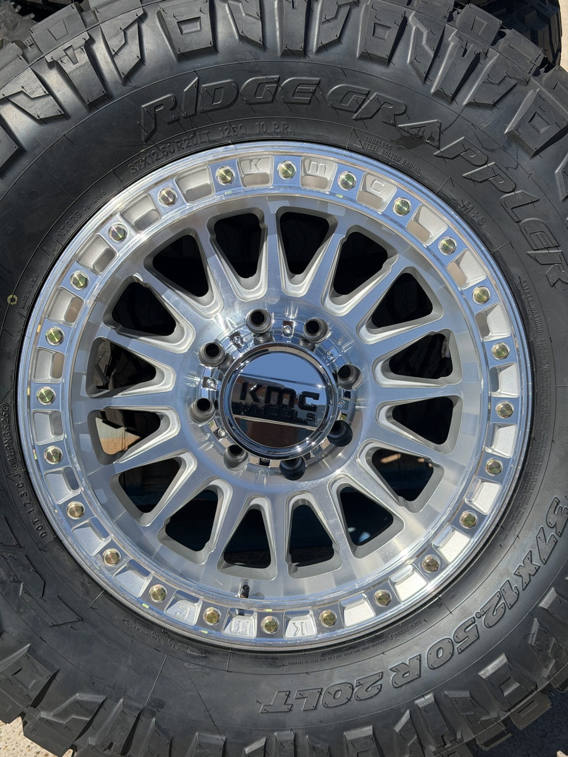KMC IMS KM552 wheels — mounted set angle