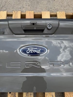 2023-2026 Ford F250 F350 Factory Tailgate Marsh Grey w/ Step & Camera Hole OEM - photo 3