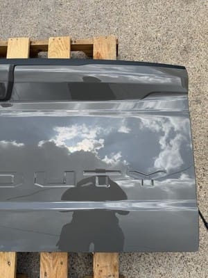 2023-2026 Ford F250 F350 Factory Tailgate Marsh Grey w/ Step & Camera Hole OEM - photo 12