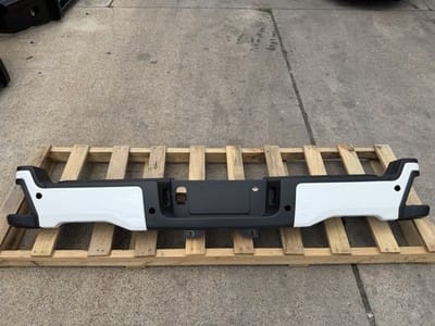 2023-2026 Ford F250 F350 Factory Painted Rear Bumper Star White Sensor Hole OEM - photo 1