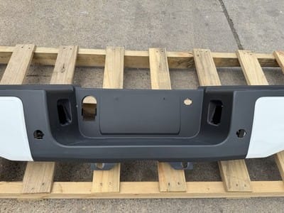2023-2026 Ford F250 F350 Factory Painted Rear Bumper Star White Sensor Hole OEM - photo 5