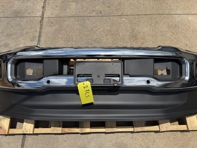 2023-2026 Ford F250 F350 Factory Front Chrome Bumper Fog Light Slot Sensor Holes - photo 6
