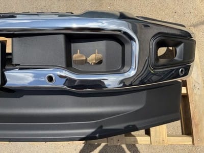 2023-2026 Ford F250 F350 Factory Front Chrome Bumper Fog Light Slot Sensor Holes - photo 11