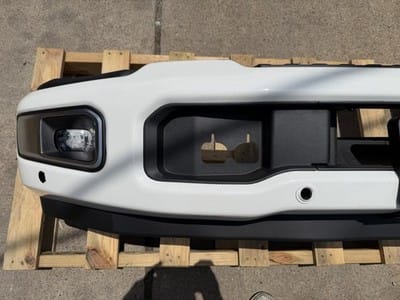 2023-2026 Ford F250 F350 Super Duty Star White Front Bumper w/ Fog Lights Sensor - photo 9