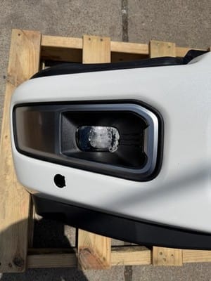 2023-2026 Ford F250 F350 Super Duty Star White Front Bumper w/ Fog Lights Sensor - photo 11