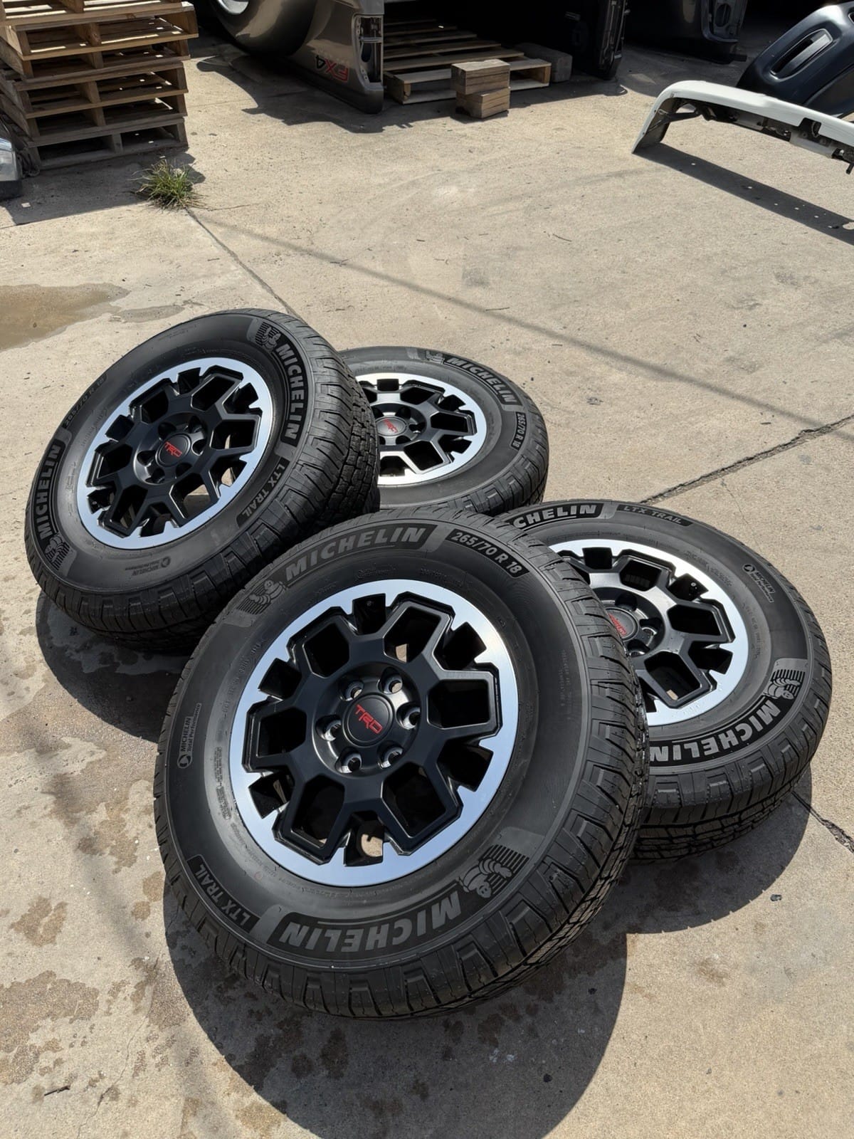 Michelin 265/70R18 tires on Toyota Tacoma TRD Pro wheels