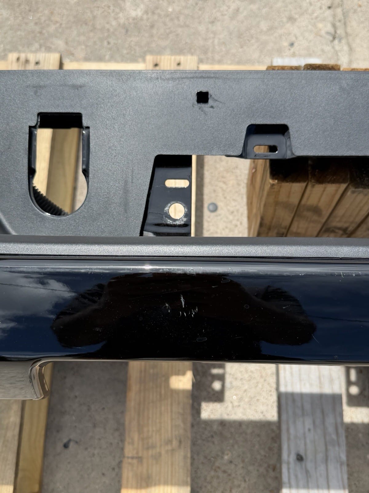 Black Chevy/GMC 2500/3500 Rear Bumper