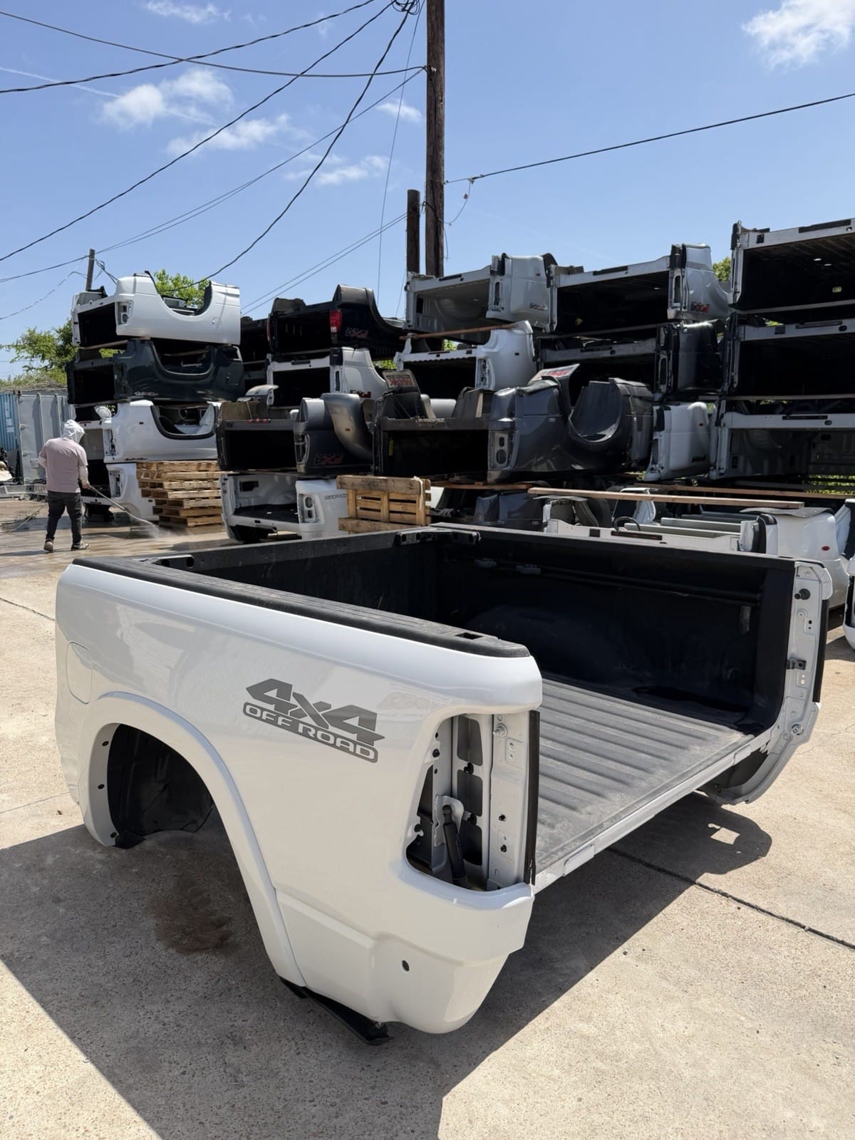 2019-2026 Ram 1500 Pearl White Truck Bed