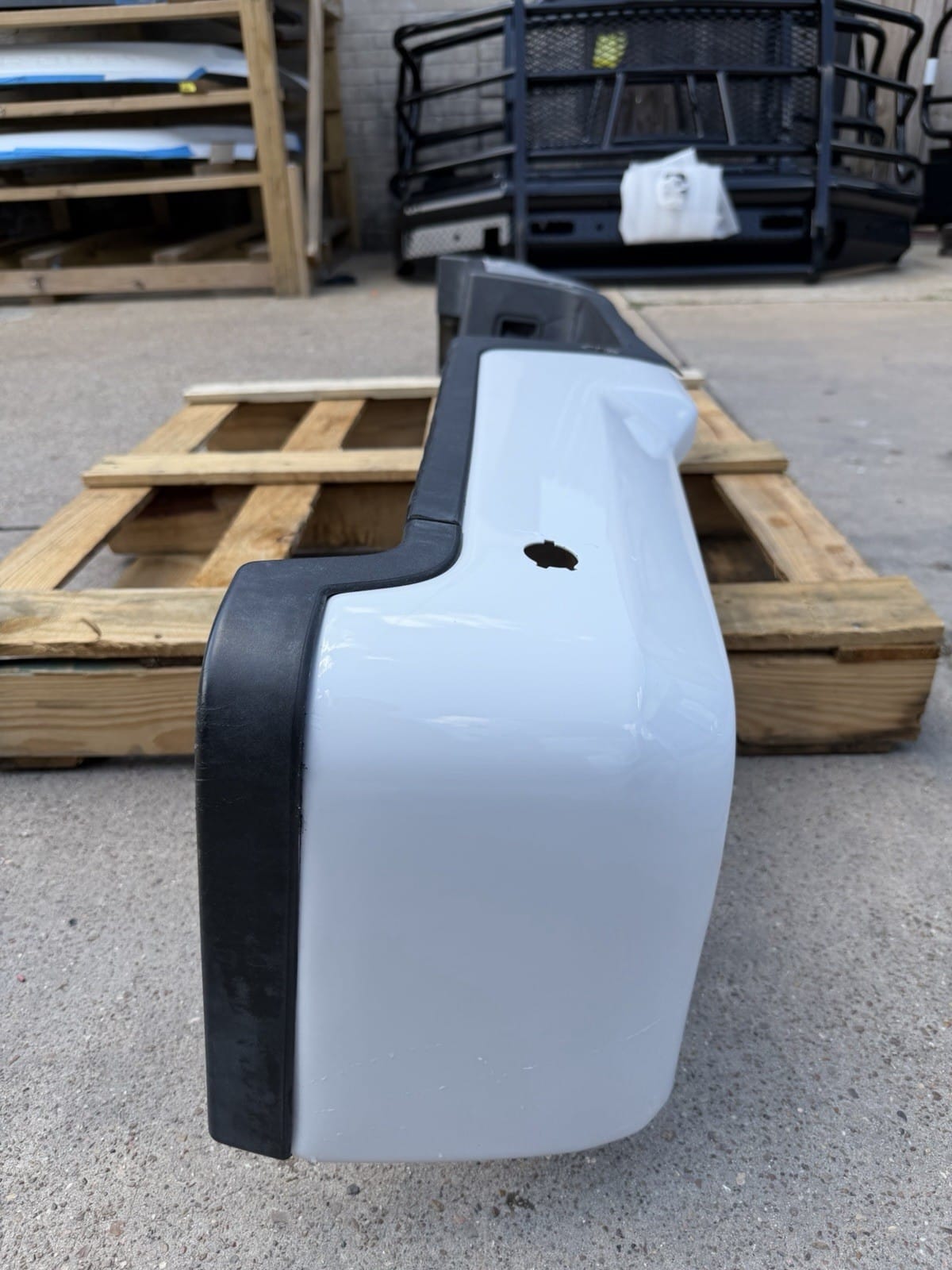Oxford White Ford F250/F350 Rear Bumper