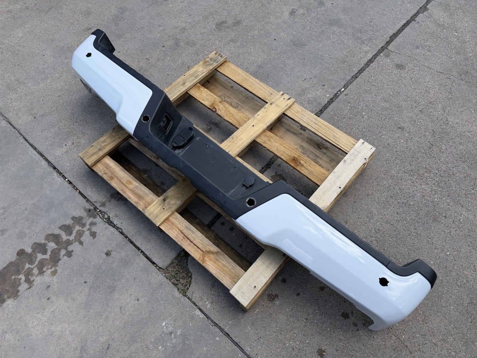 Oxford White Ford F250/F350 Rear Bumper