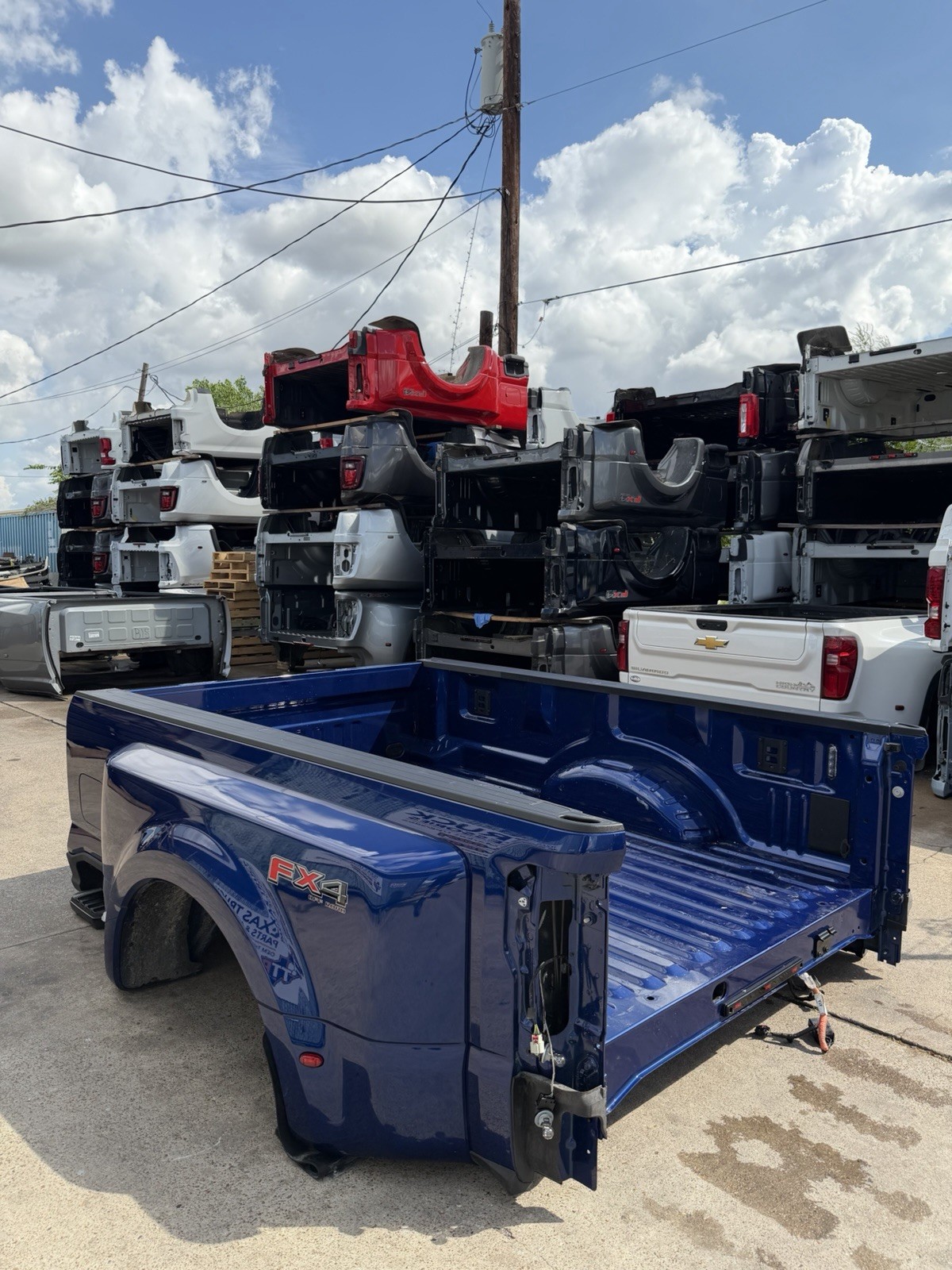 Blue Ford F350/F450 Truck Bed